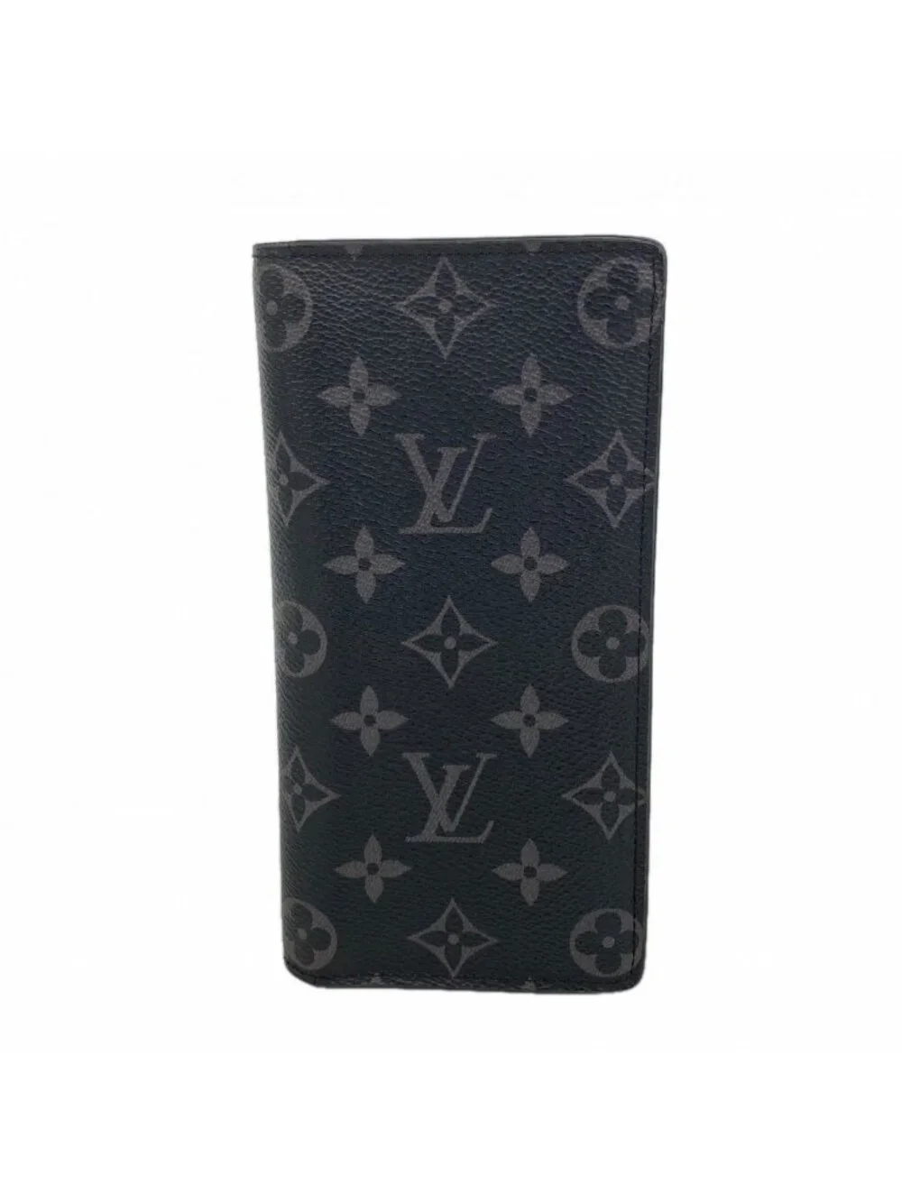 Louis Vuitton Wallet Monogram Eclipse Portefeuille Brazza Black